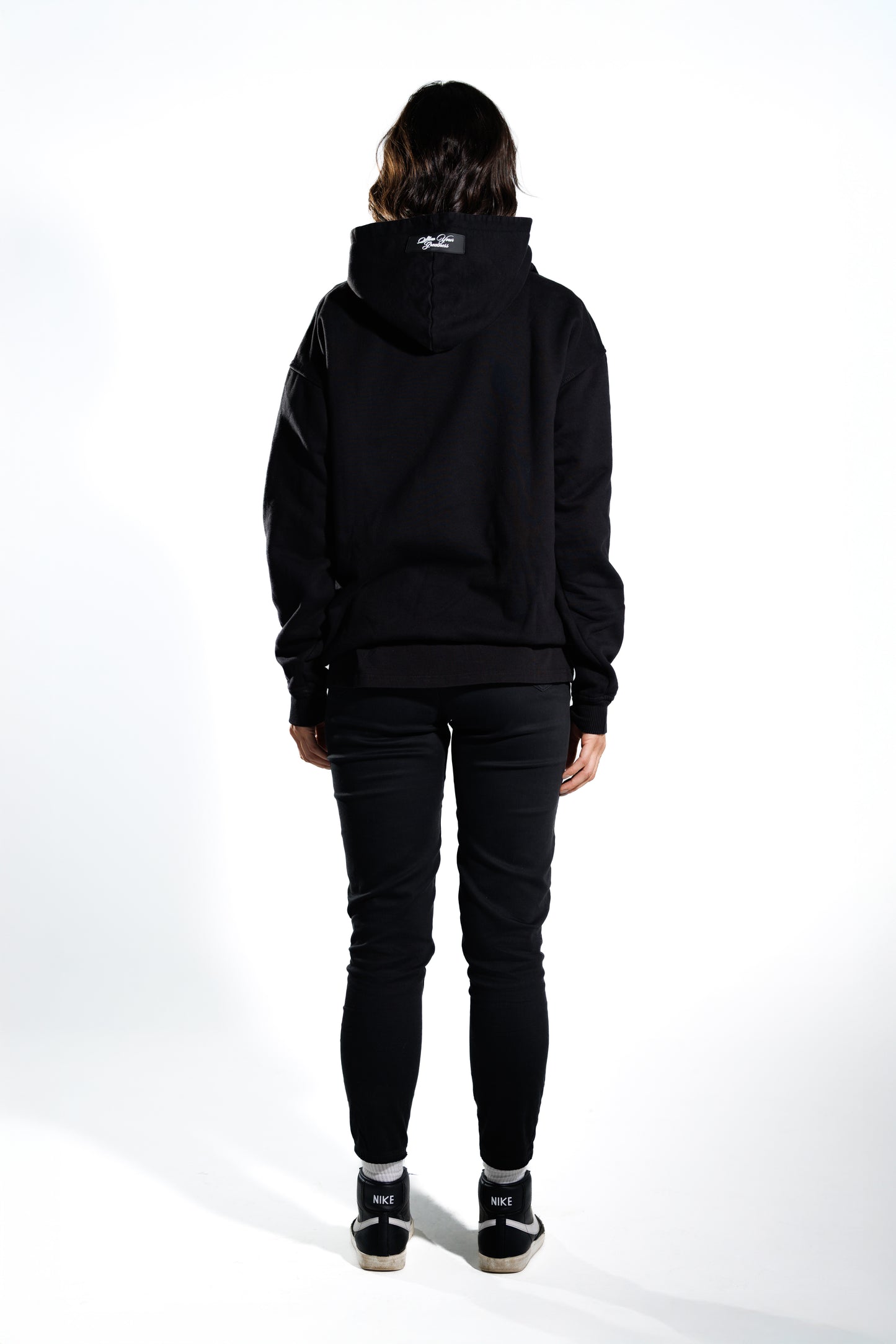 Hoodie 375 gramos: 100% Algodón peruano - espalda