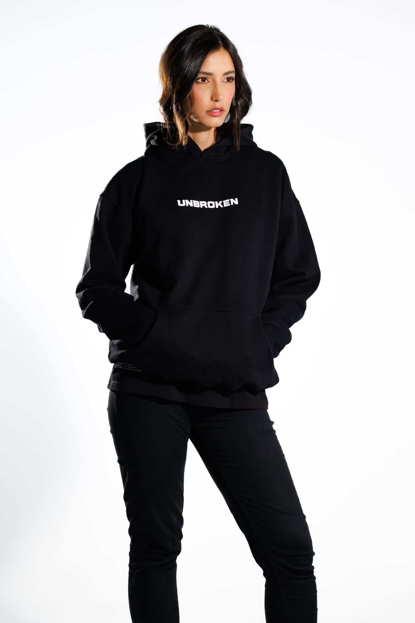 Hoodie 375 gramos: 100% Algodón peruano - frente