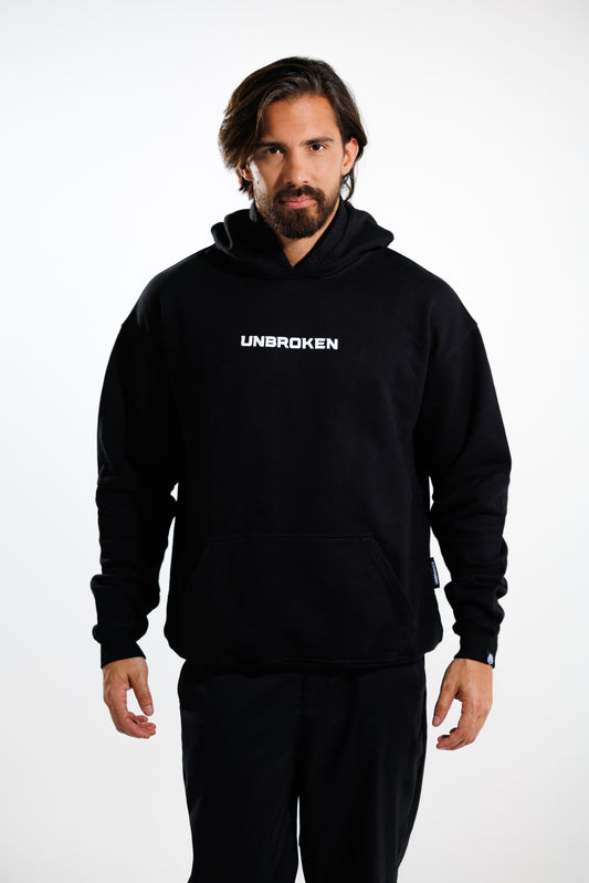 Hoodie 375 gramos Classic: 100% Algodón peruano - black frente
