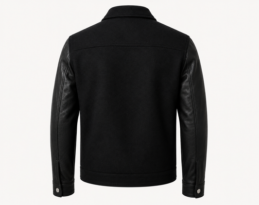 THE BLACK RESERVE #1 — LEATHER & WOOL JACKET