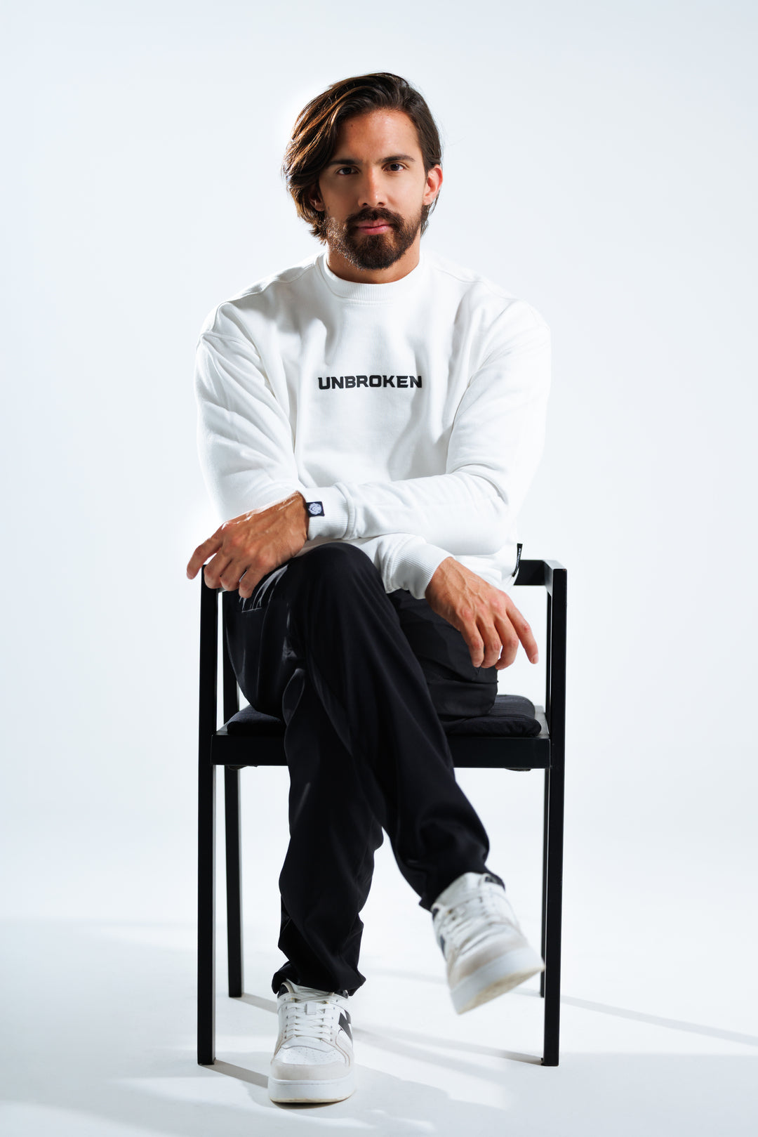 Hoodie 375 gramos Voyage: 100% Algodón peruano - White