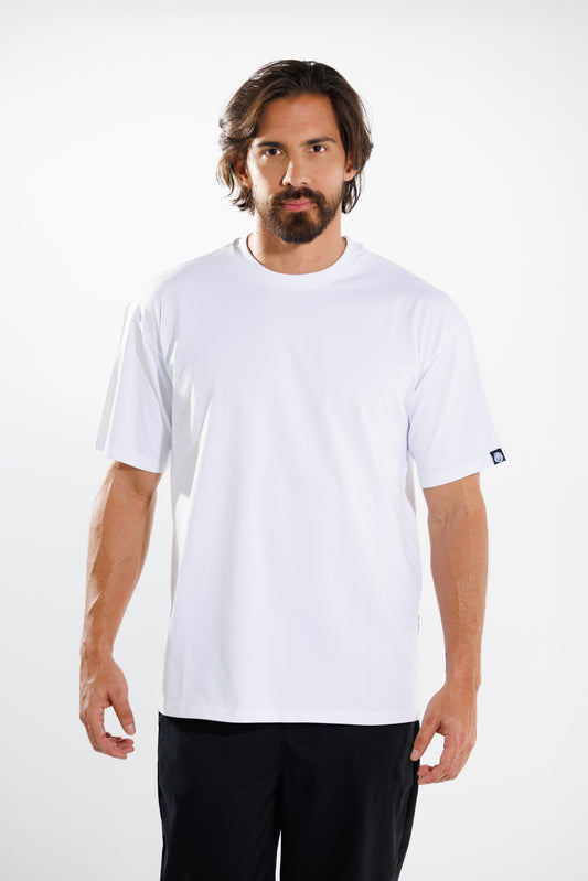 Camiseta Basic 250 gramos Semi-Oversize: Más que un básico - White