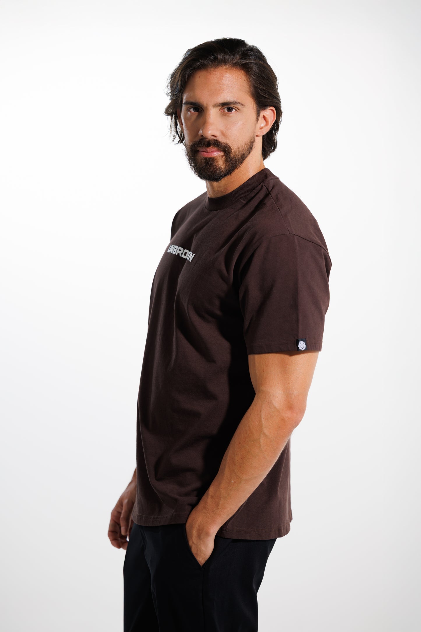 Camiseta Classic 250 gramos Semi-Oversize: Más que un básico -Dark brown