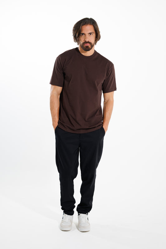 Camiseta Basic 250 gramos Semi-Oversize: Más que un básico - Dark brown