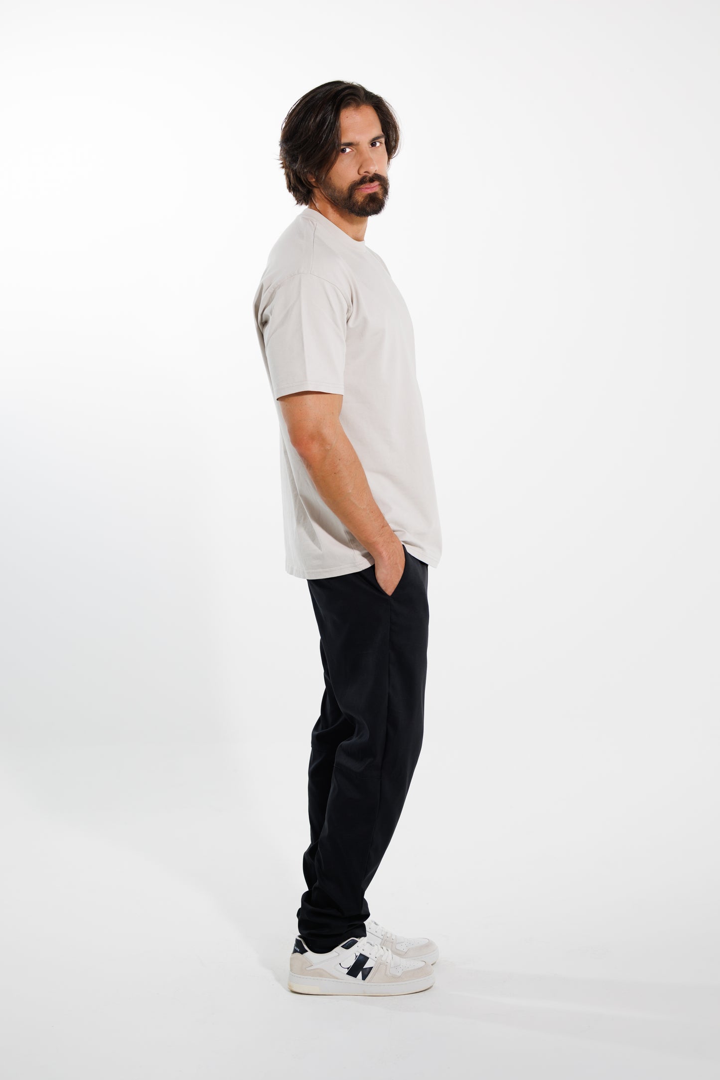 Camiseta Basic 250 gramos Semi-Oversize: Más que un básico - Beige