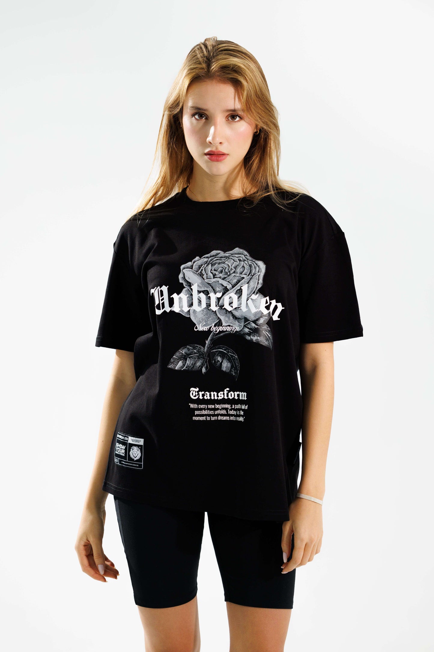 Camiseta regular fit 190 gramos Rose: 100% Algodón peruano - Unbroken