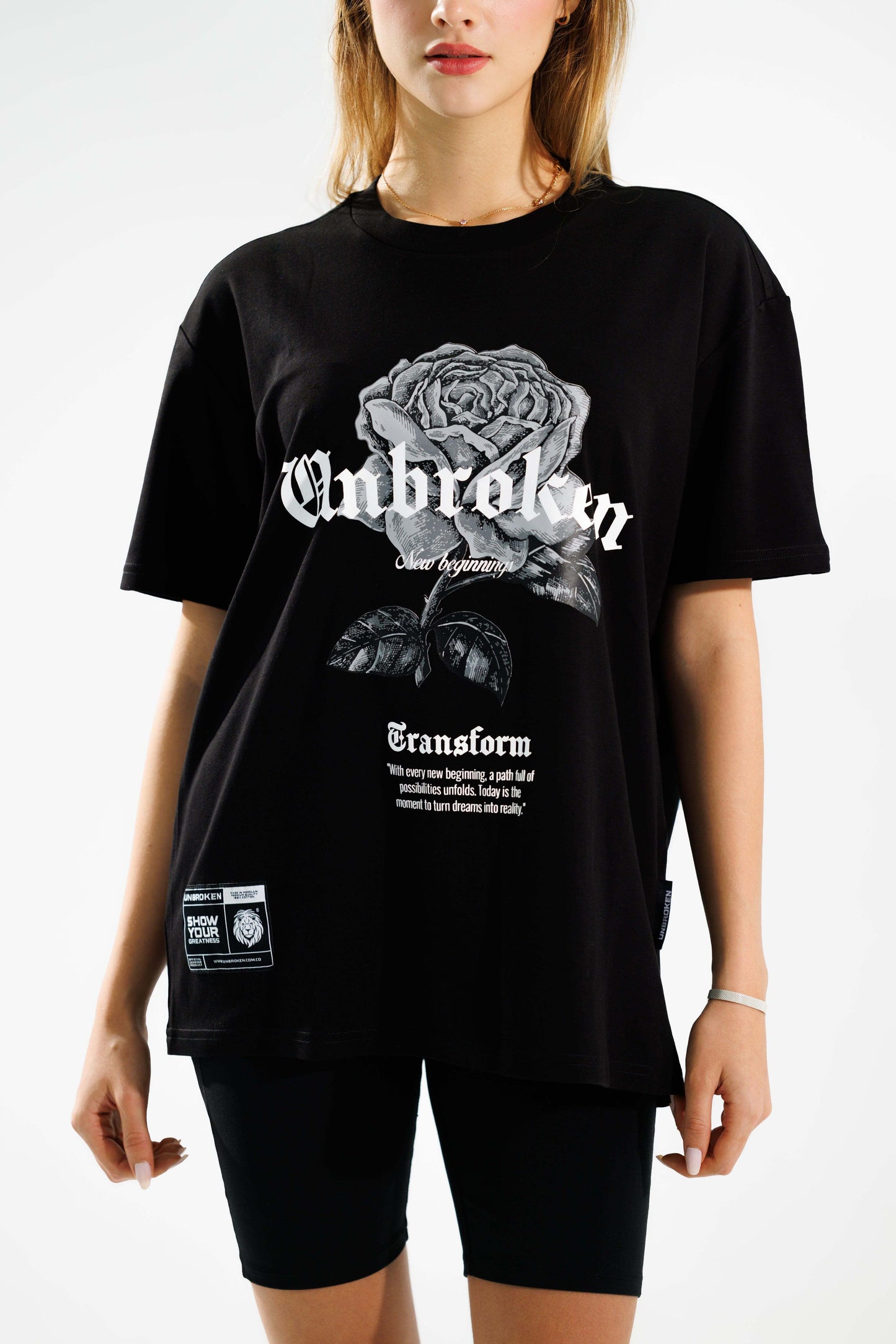 Camiseta regular fit 190 gramos Rose: 100% Algodón peruano - Unbroken