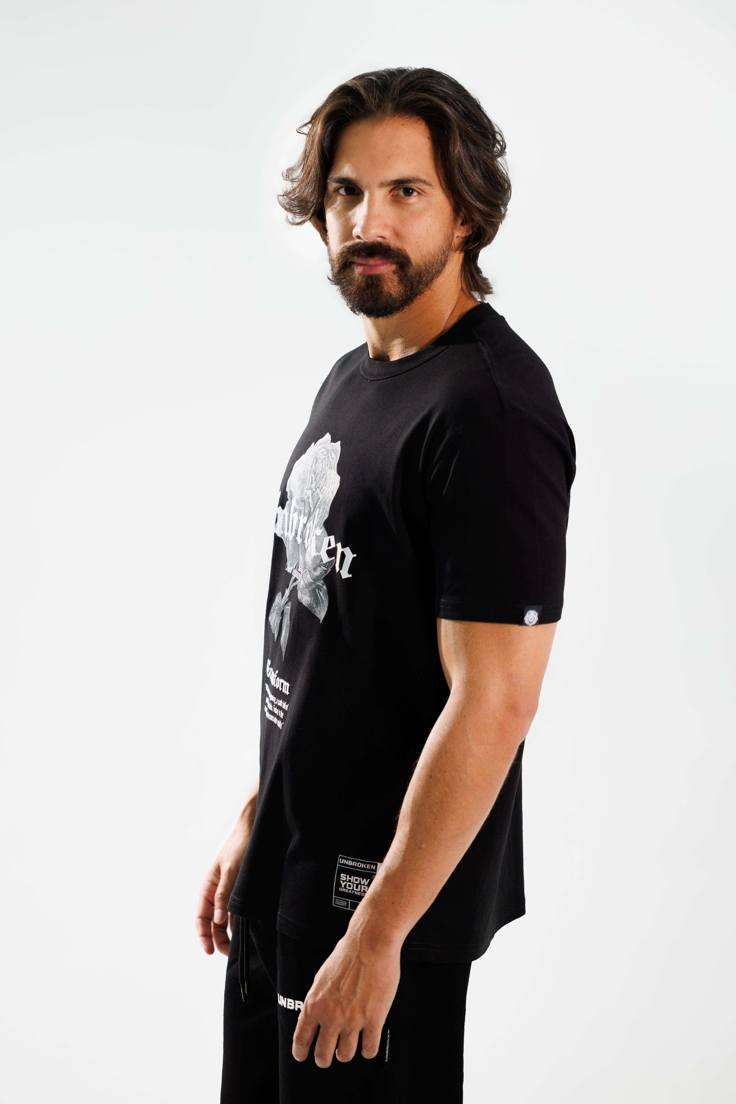 Camiseta regular fit 190 gramos Rose: Grandeza y Renacer - Unbroken