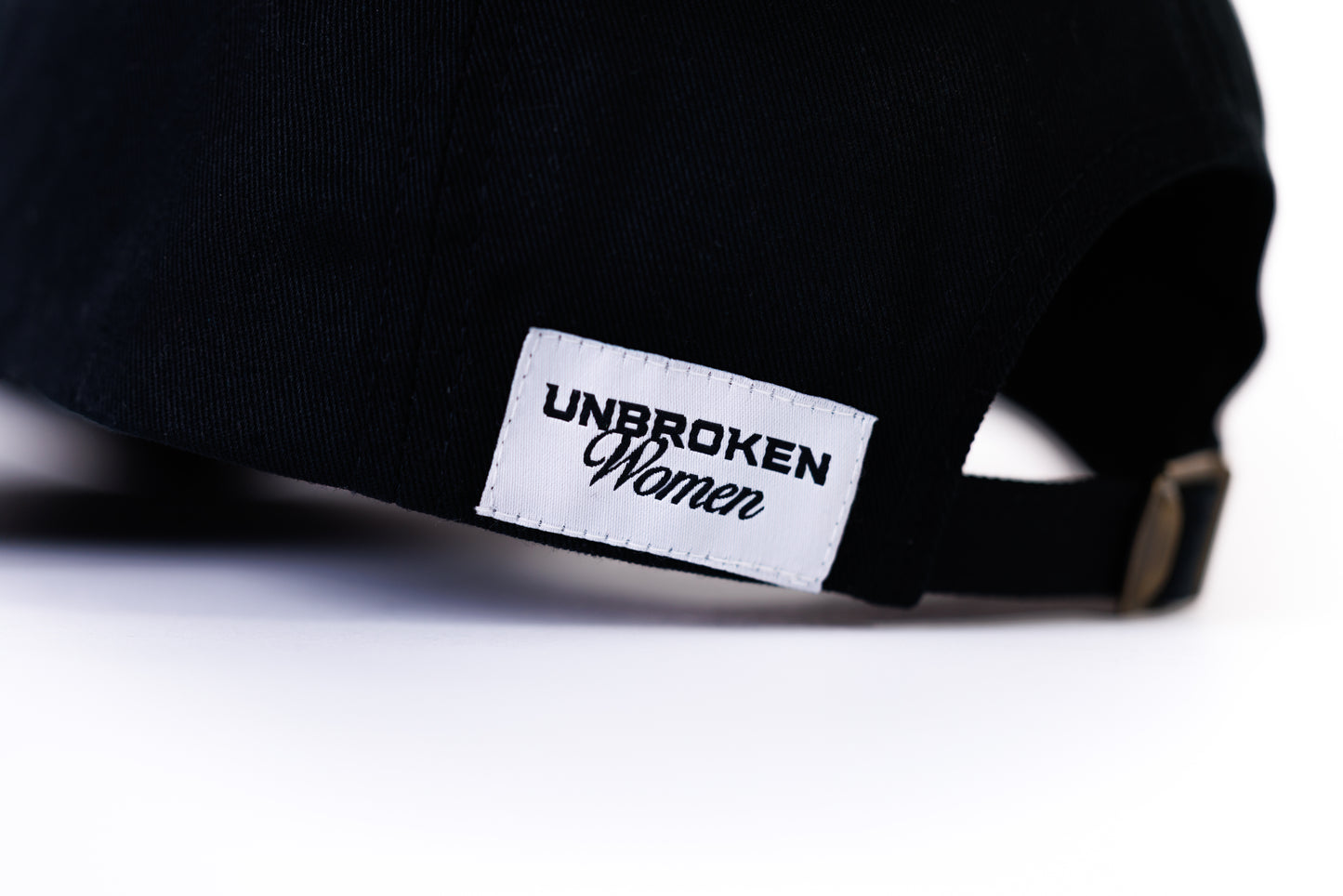 gorra - cap sin horma black - detalle