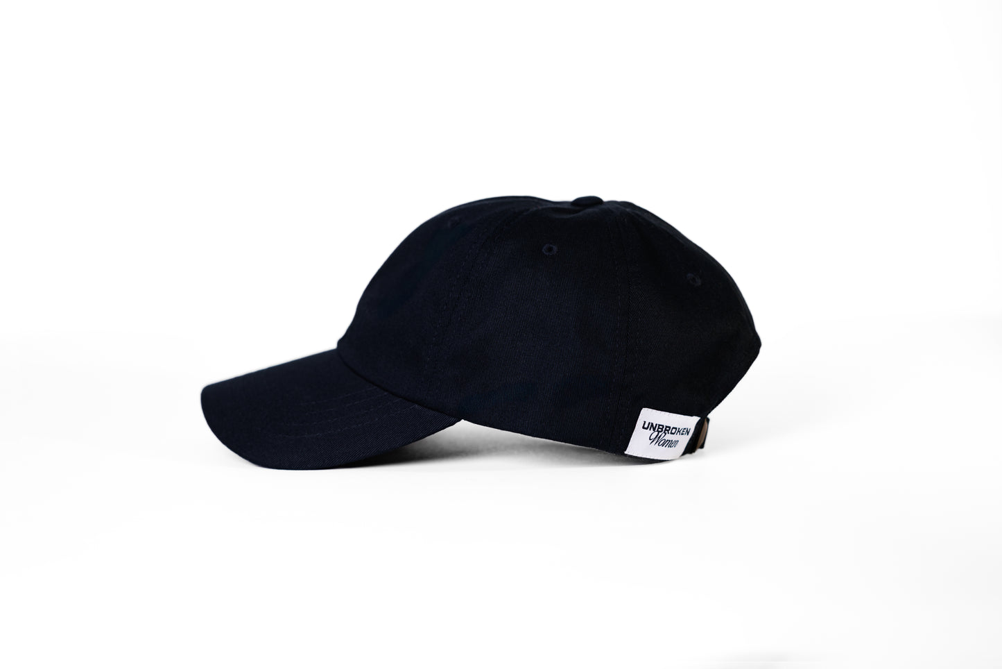 gorra - cap sin horma black - lateral