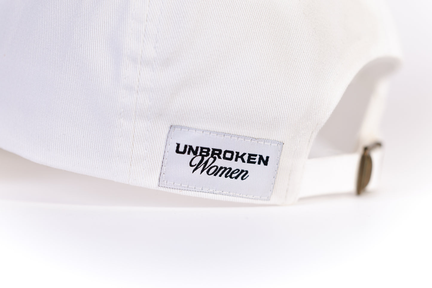 gorra - cap sin horma white - detalle