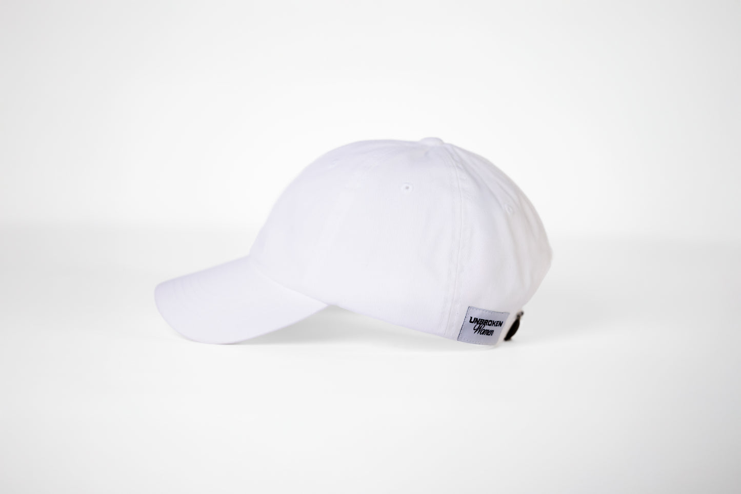 gorra - cap sin horma white -lateral