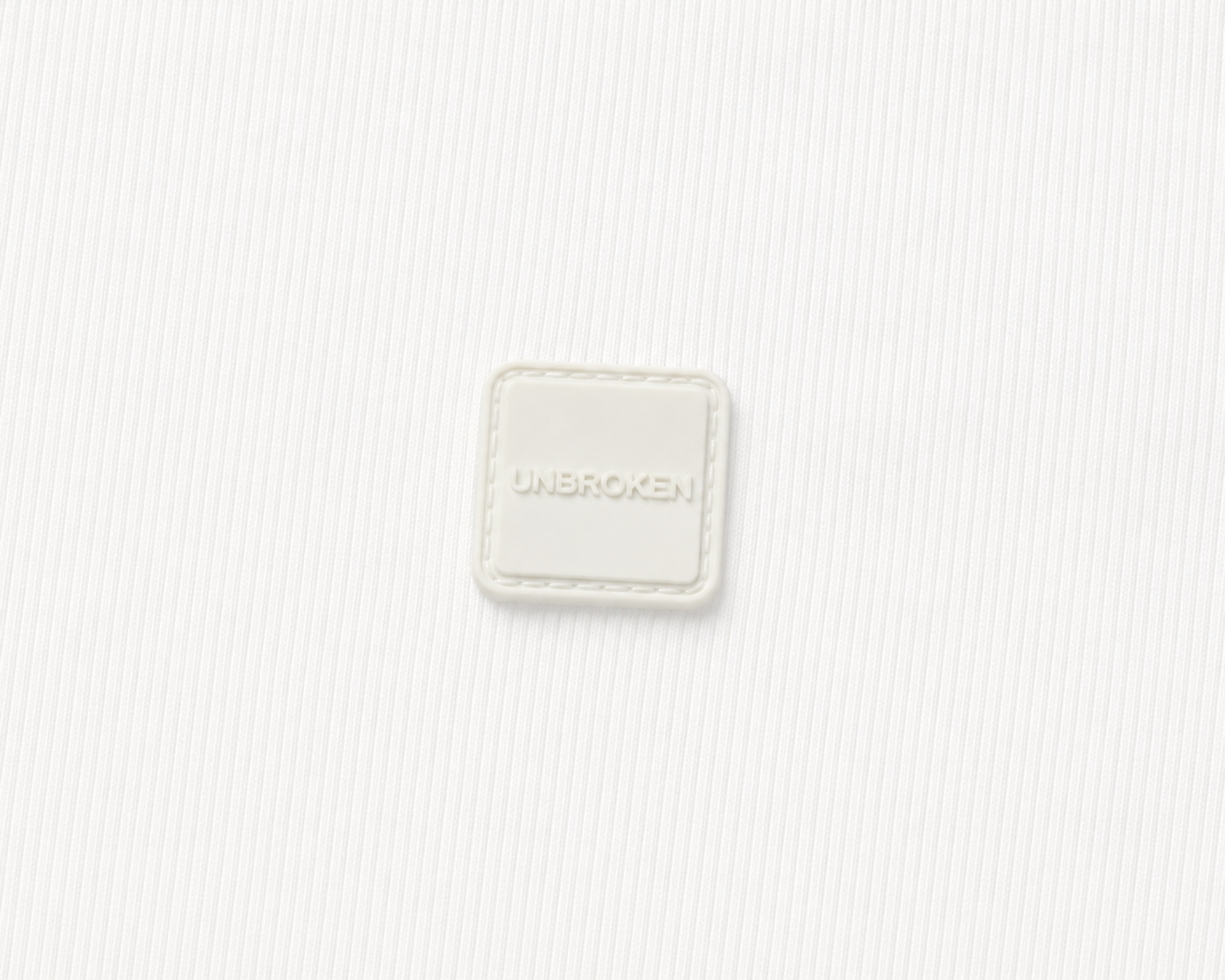 ESSENTIAL — RIBBED COTTON T-SHIRT - WHITE