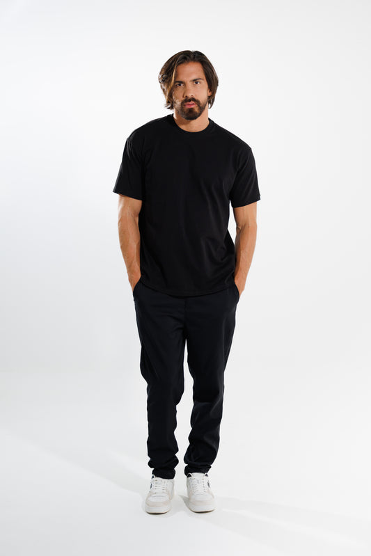Camiseta Basic 250 gramos Semi-Oversize: Más que un básico - Black