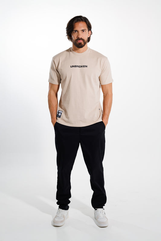 Camiseta Classic 250 gramos Semi-Oversize: Más que un básico -Beige