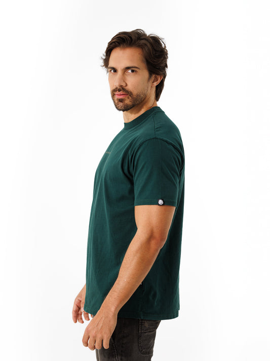 Camiseta verde esmeralda lateral - T
