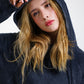 Hoodie Unbroken Classic - Black Acid Wash - Women