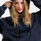 Hoodie Unbroken Classic - Black Acid Wash - Women