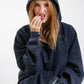 Hoodie Unbroken Classic - Black Acid Wash - Women