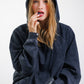 Hoodie Unbroken Classic - Black Acid Wash - Women