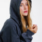 Hoodie Unbroken Classic - Black Acid Wash - Women