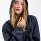 Hoodie Unbroken Classic - Black Acid Wash - Women
