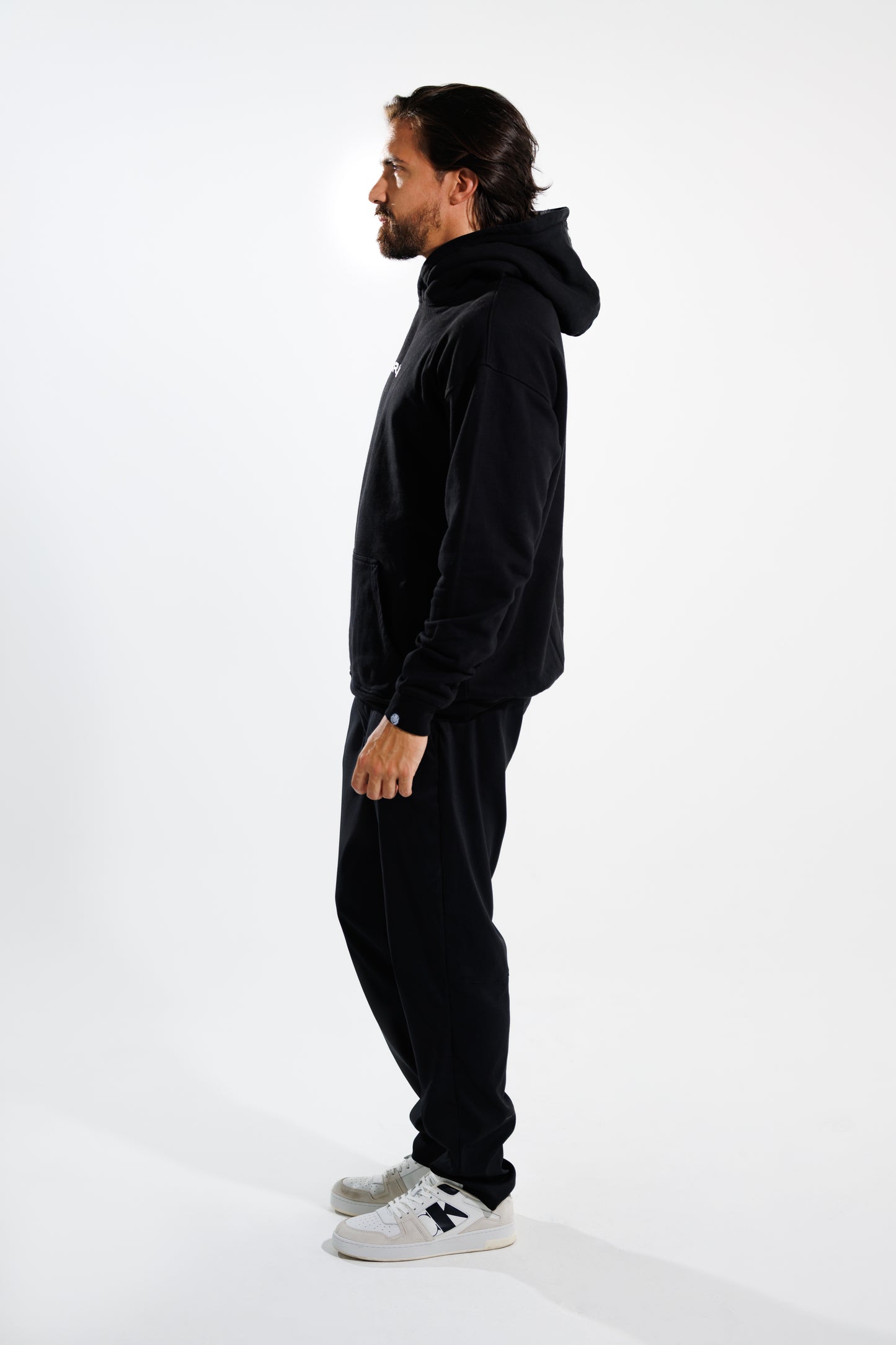 Hoodie 375 gramos Classic: 100% Algodón peruano - lateral