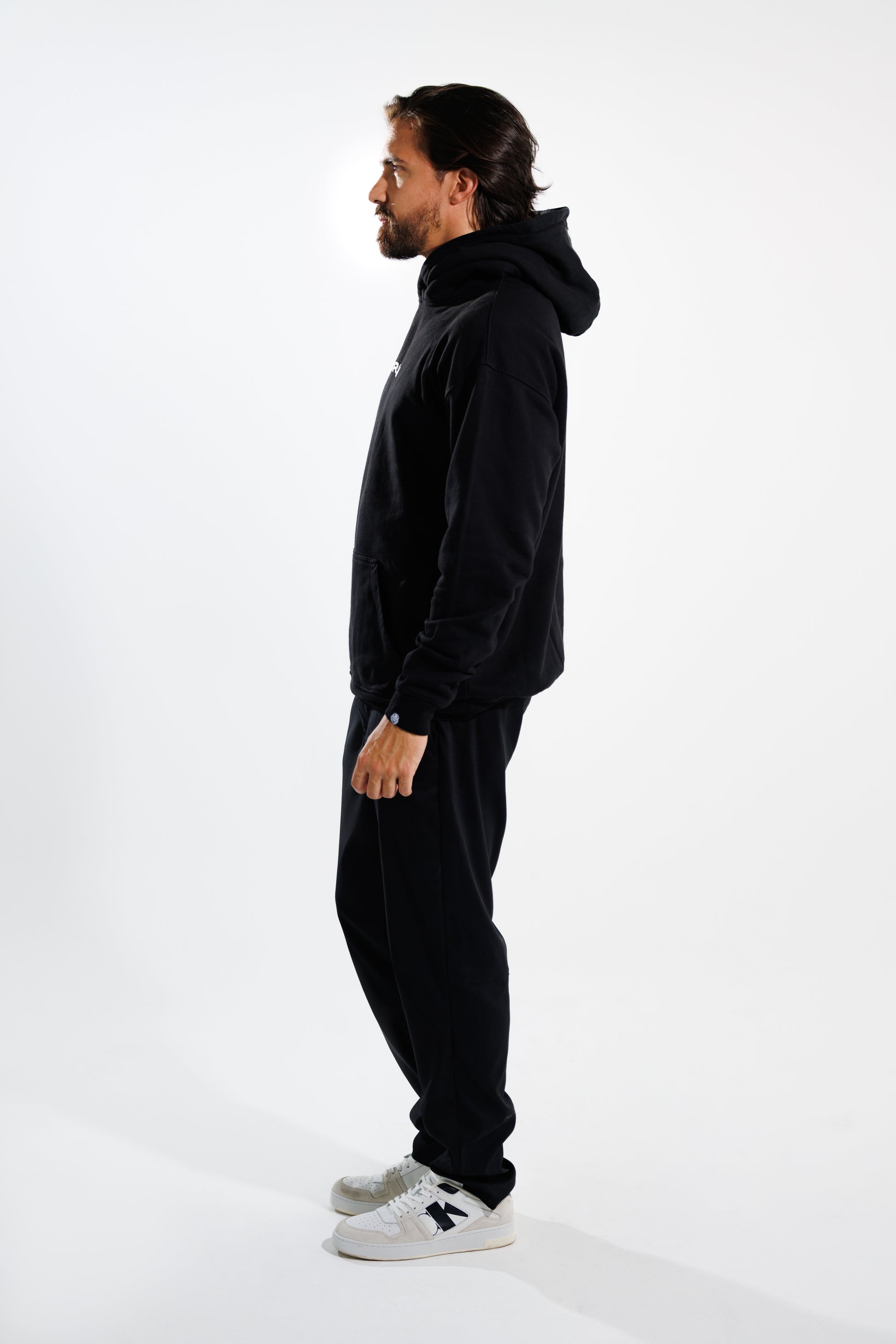 Hoodie 375 gramos Classic: 100% Algodón peruano - lateral