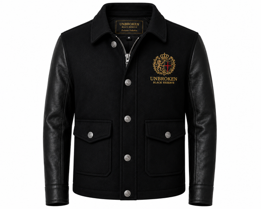 THE BLACK RESERVE #1 — LEATHER & WOOL JACKET