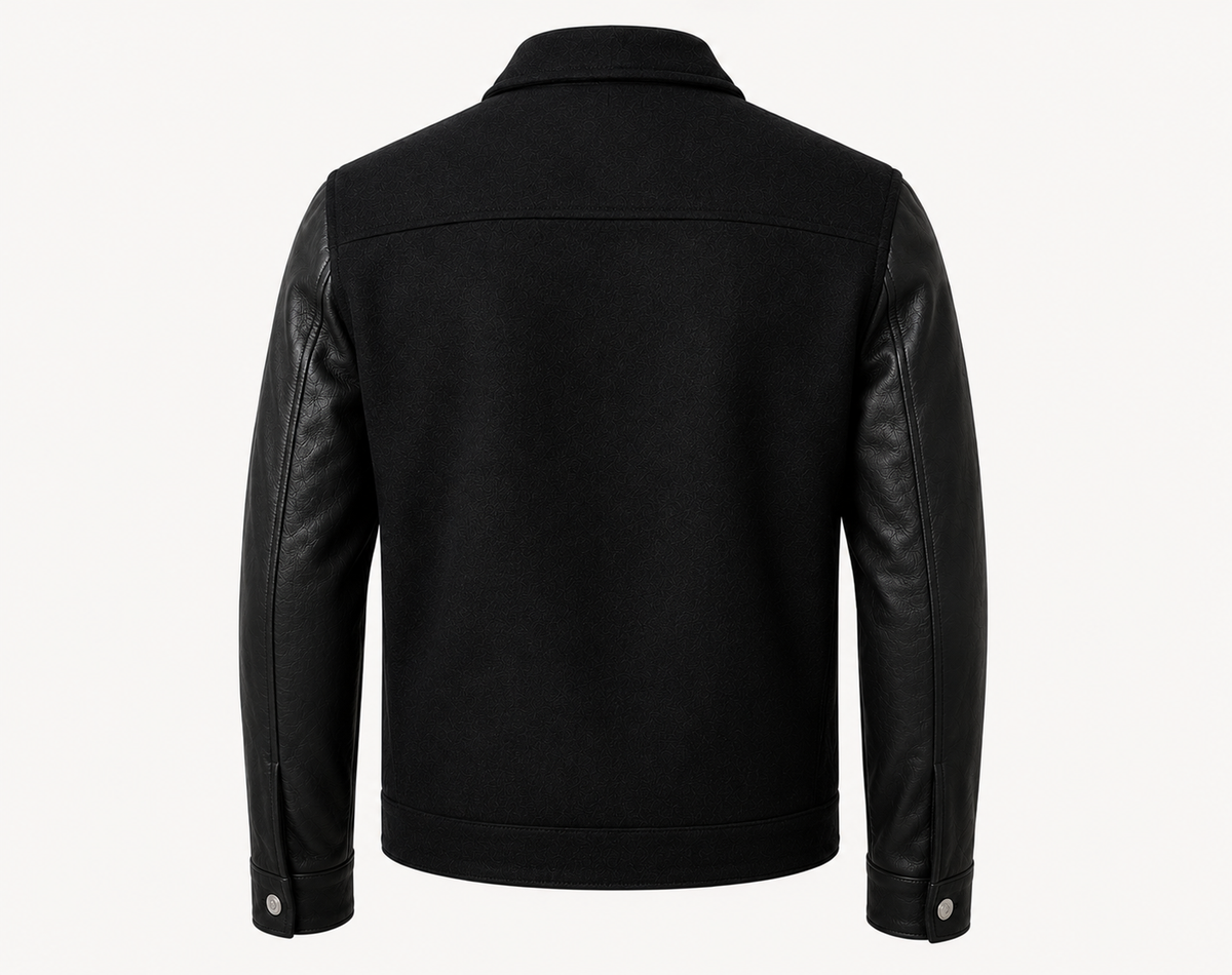 THE BLACK RESERVE #1 — LEATHER & WOOL JACKET