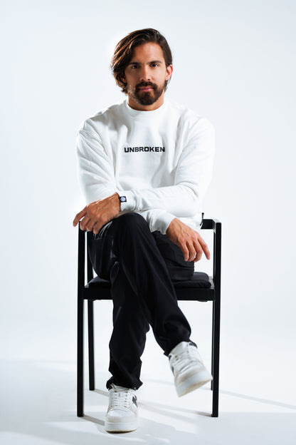 Hoodie 375 gramos Voyage: 100% Algodón peruano - White