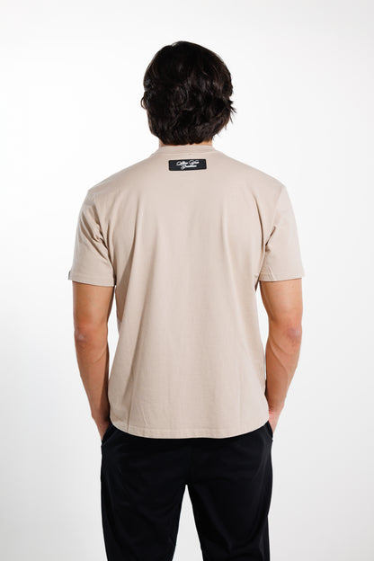 Camiseta Classic 250 gramos Semi-Oversize: Más que un básico -Beige