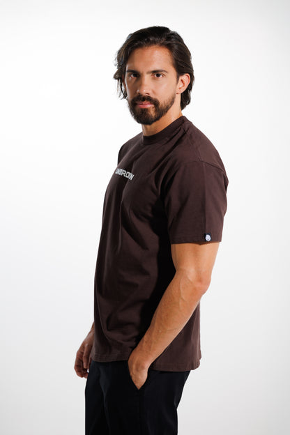 Camiseta Classic 250 gramos Semi-Oversize: Más que un básico -Dark brown