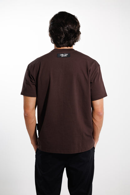 Camiseta Classic 250 gramos Semi-Oversize: Más que un básico -Dark brown