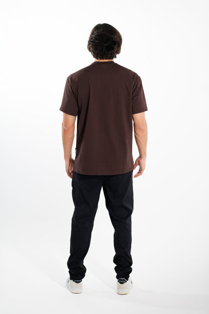 Camiseta Basic 250 gramos Semi-Oversize: Más que un básico - Dark brown