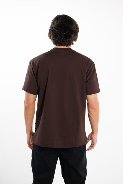 Camiseta Basic 250 gramos Semi-Oversize: Más que un básico - Dark brown