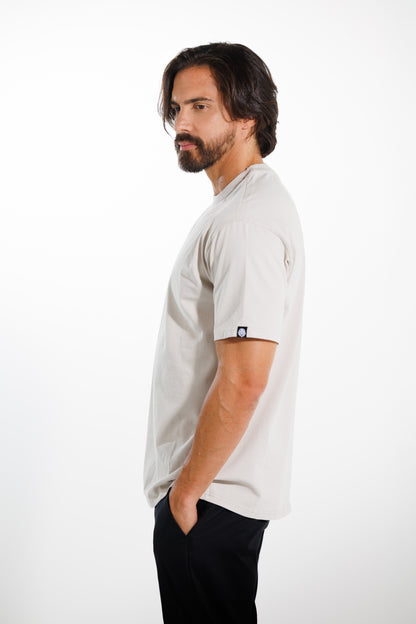Camiseta Basic 250 gramos Semi-Oversize: Más que un básico - Beige