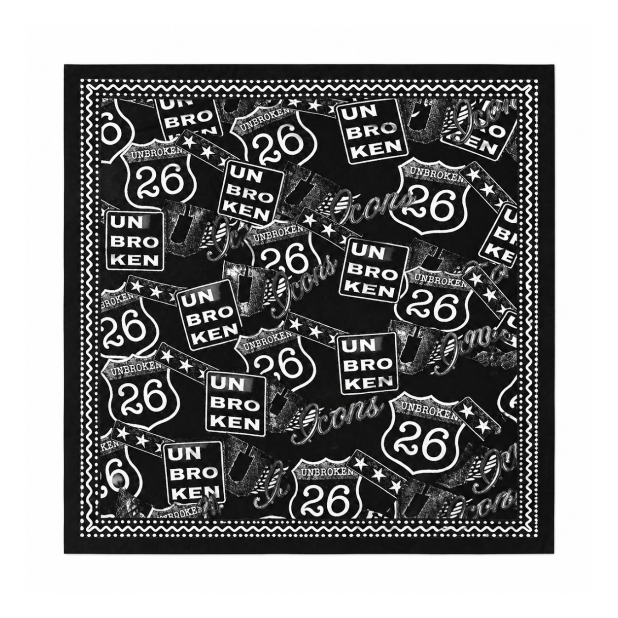 PAÑOLETA UNBROKEN ICONS - 70 X 70 CMS