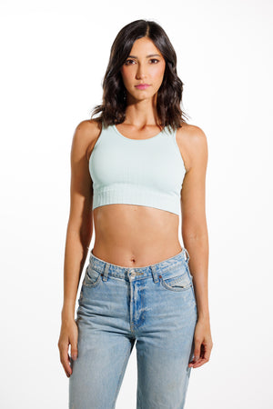 Top mujer menta