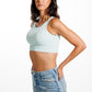 Top mujer menta lado frente