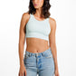 Top mujer menta lado lado