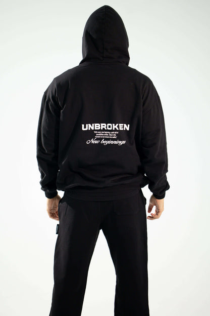 Hoodie 375 gramos New Beginnings: 100% Algodón peruano - Unbroken 