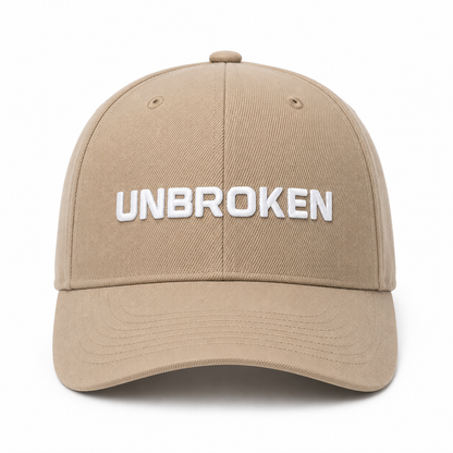 Beige Cap: UNBROKEN