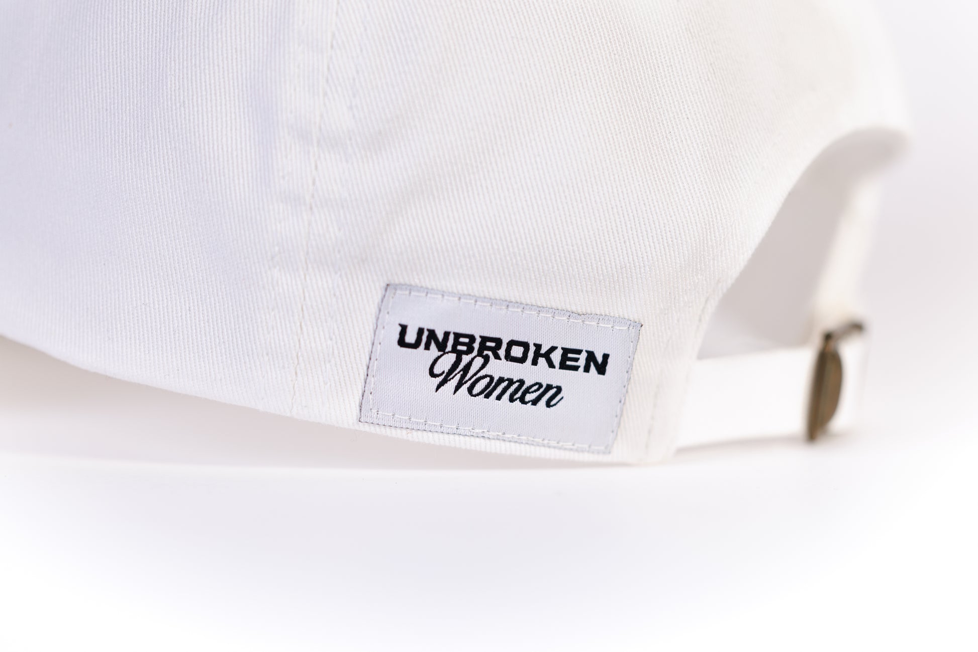 gorra - cap sin horma white - detalle