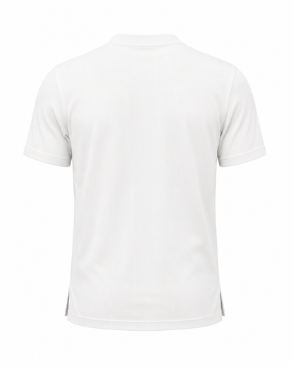 ESSENTIAL — RIBBED COTTON T-SHIRT - WHITE