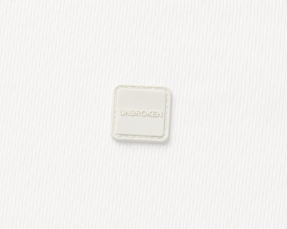 ESSENTIAL — RIBBED COTTON T-SHIRT - WHITE