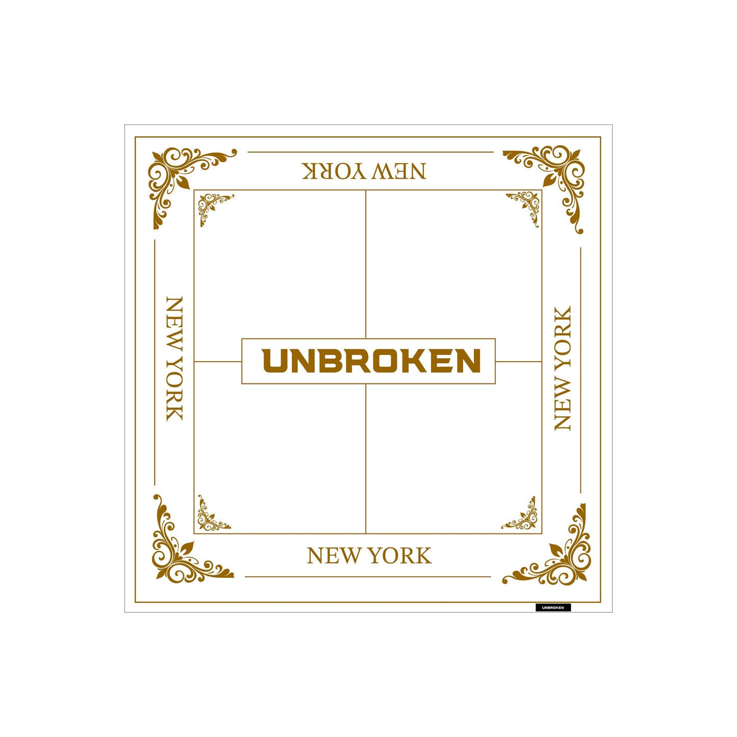 Pañoleta Unbroken NY Gold -White - Hombre